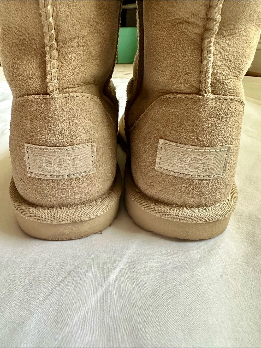 UGG Classic II Kids Short Sheepskin Boots - Sand Color